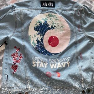 Denim jean jacket ( Brooklyn cloth ) size M